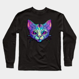 Iridescent Cat Long Sleeve T-Shirt